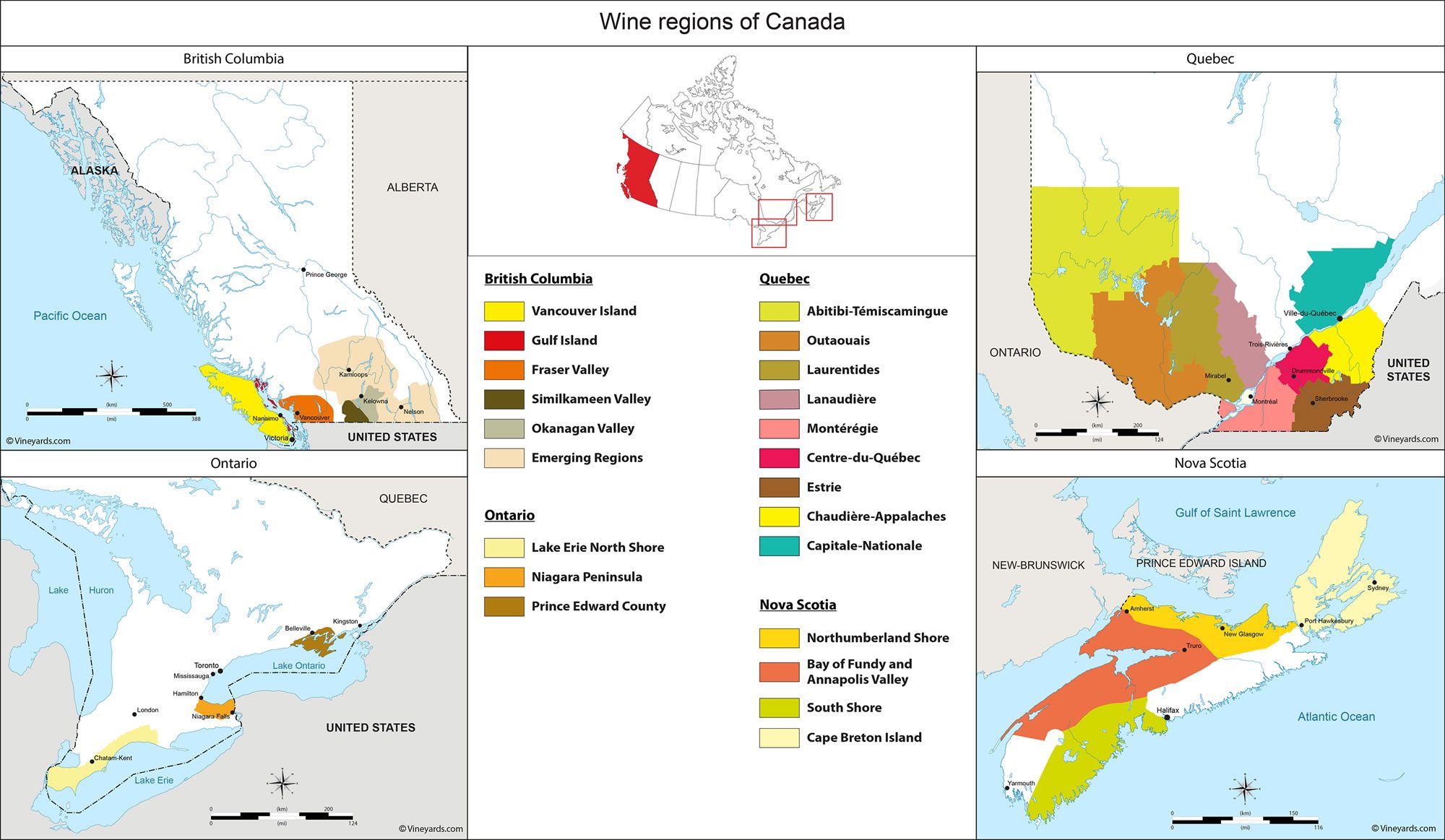 Wine Regions in Canada